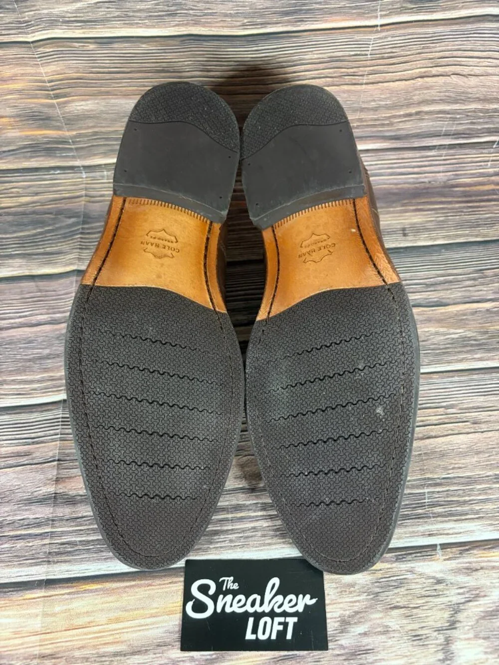 Cole Haan Men's Warner Grand Double‎ Monk Strap Brown Leather Shoes Size 11.5